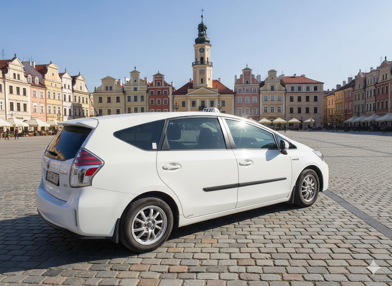 Wnętrze komfortowej taksówki Zbigniew Bogocz